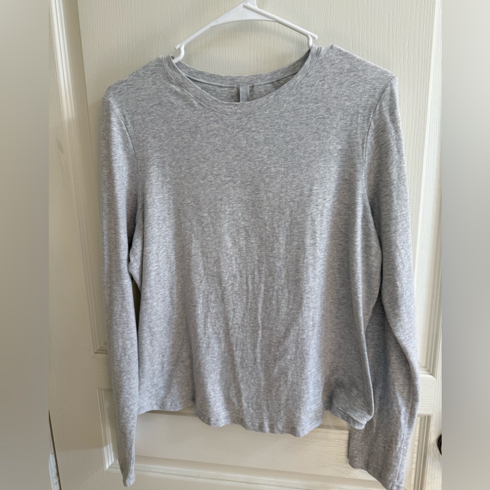 Skims Gray Long Sleeve Shirt